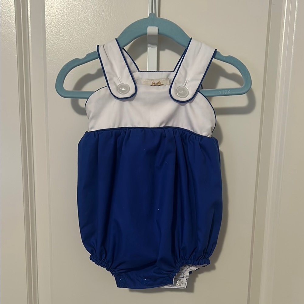 Beaufort Bonnet Company Blue and White Baby Bubble